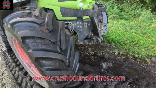SmashmanJr Runover his hands and feet in mud with 5.5T Tractor Movie 3