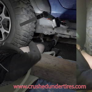 Truck Runover Movie 7 - SmashmanJr Crushed with 2.7T Jeep Wrangler.